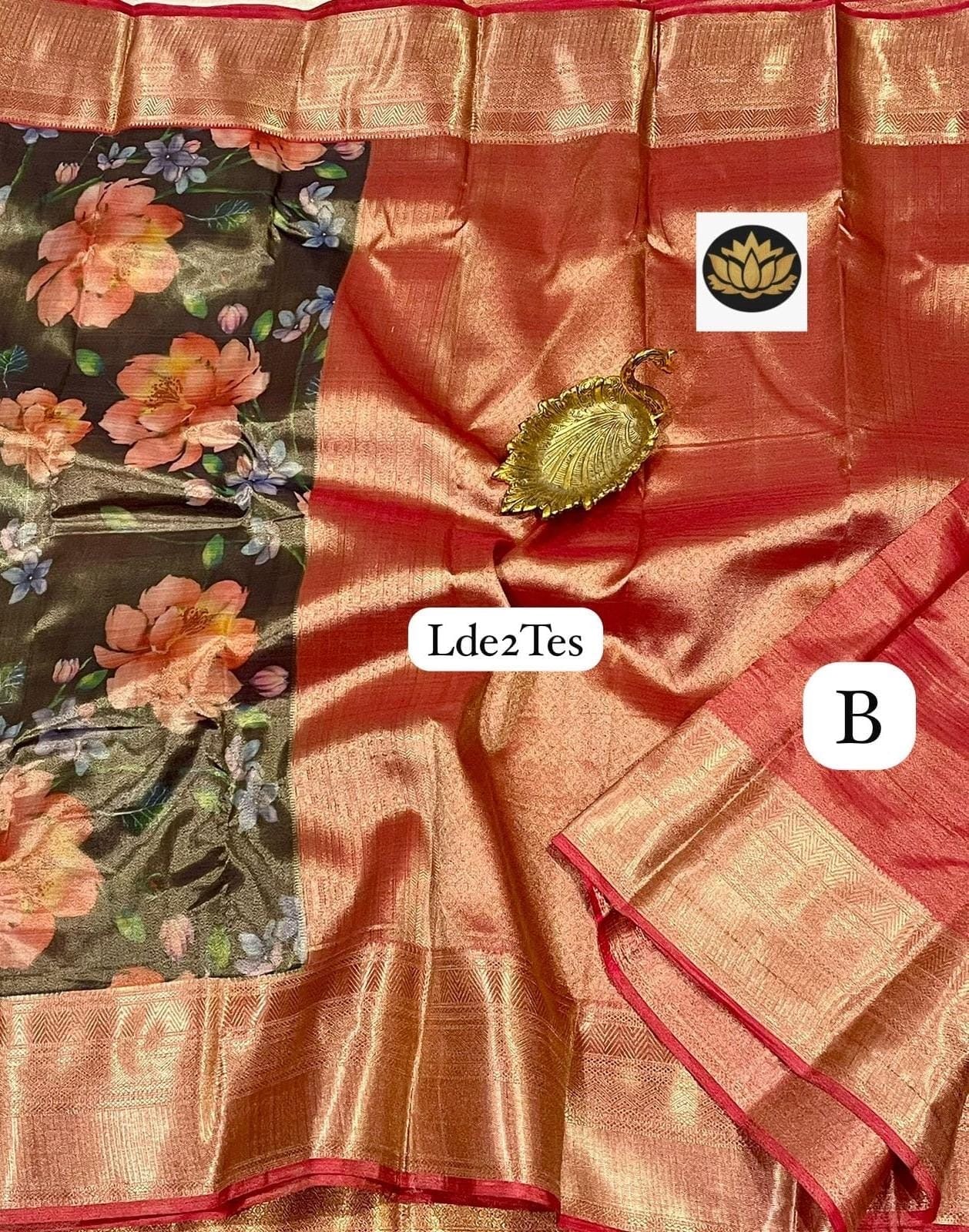 Kanjivaram bridal tissue sarees