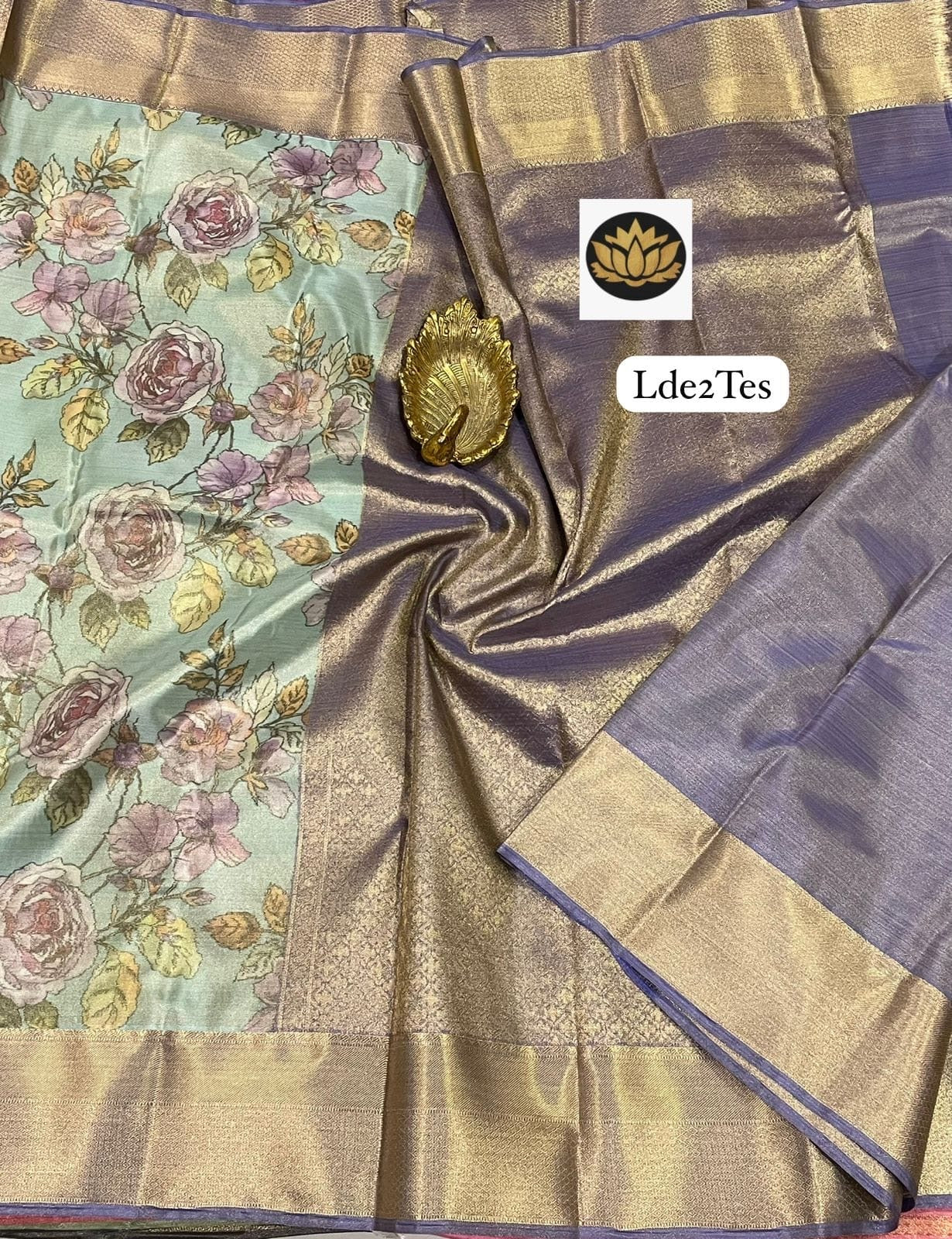 Kanjivaram bridal tissue sarees